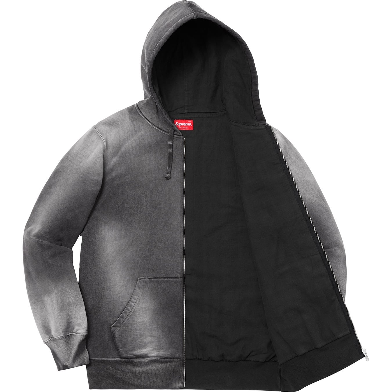 Bleached Zip Up Sweatshirt view 2